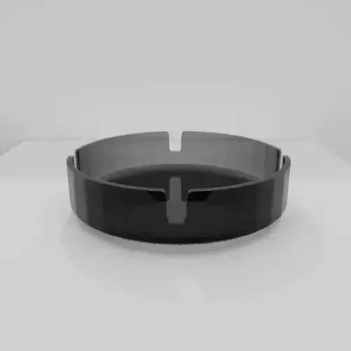 Glass Ashtray 3D Model - Created in Blender