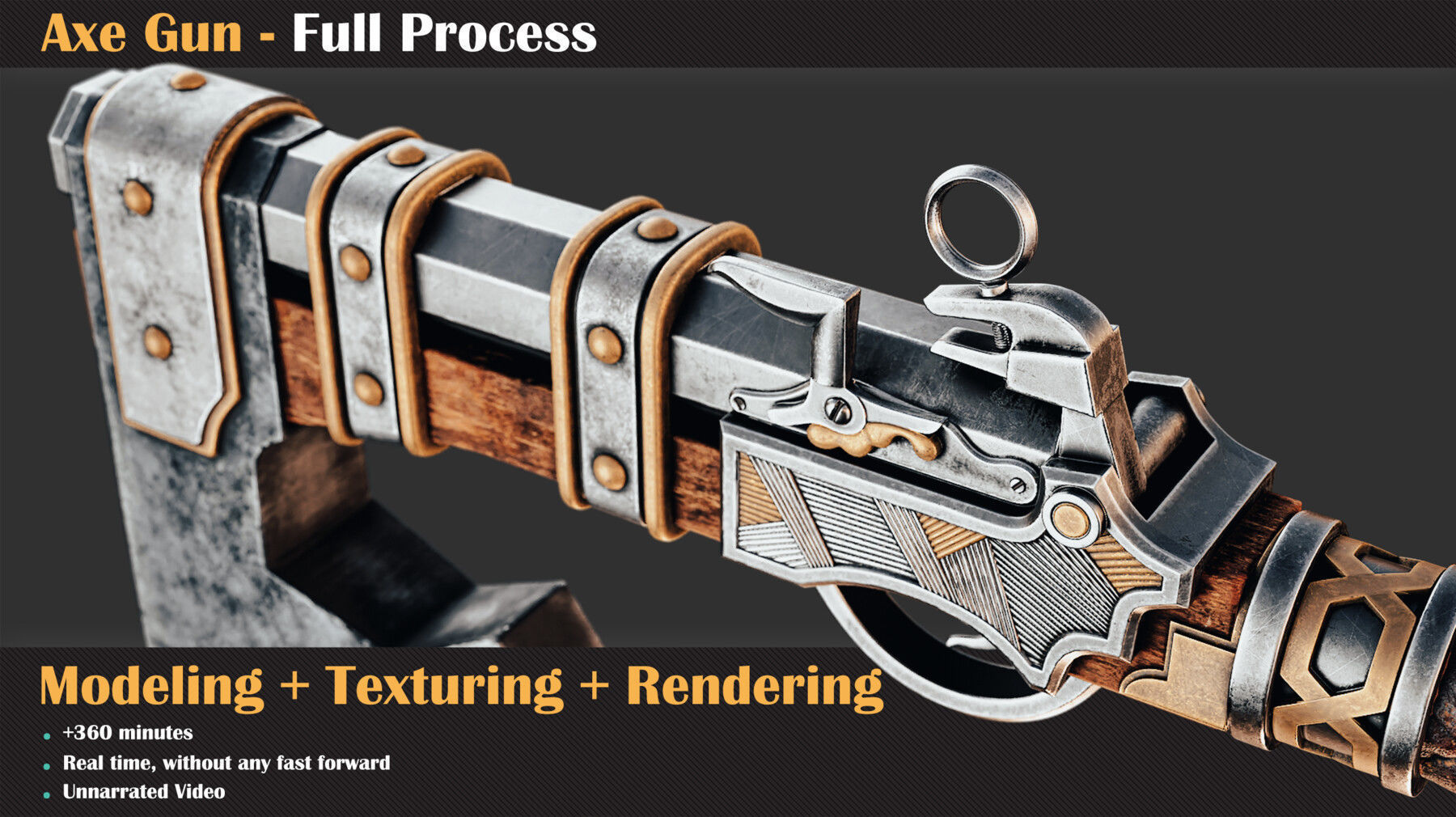 Axe Gun Tutorial   3D model_3