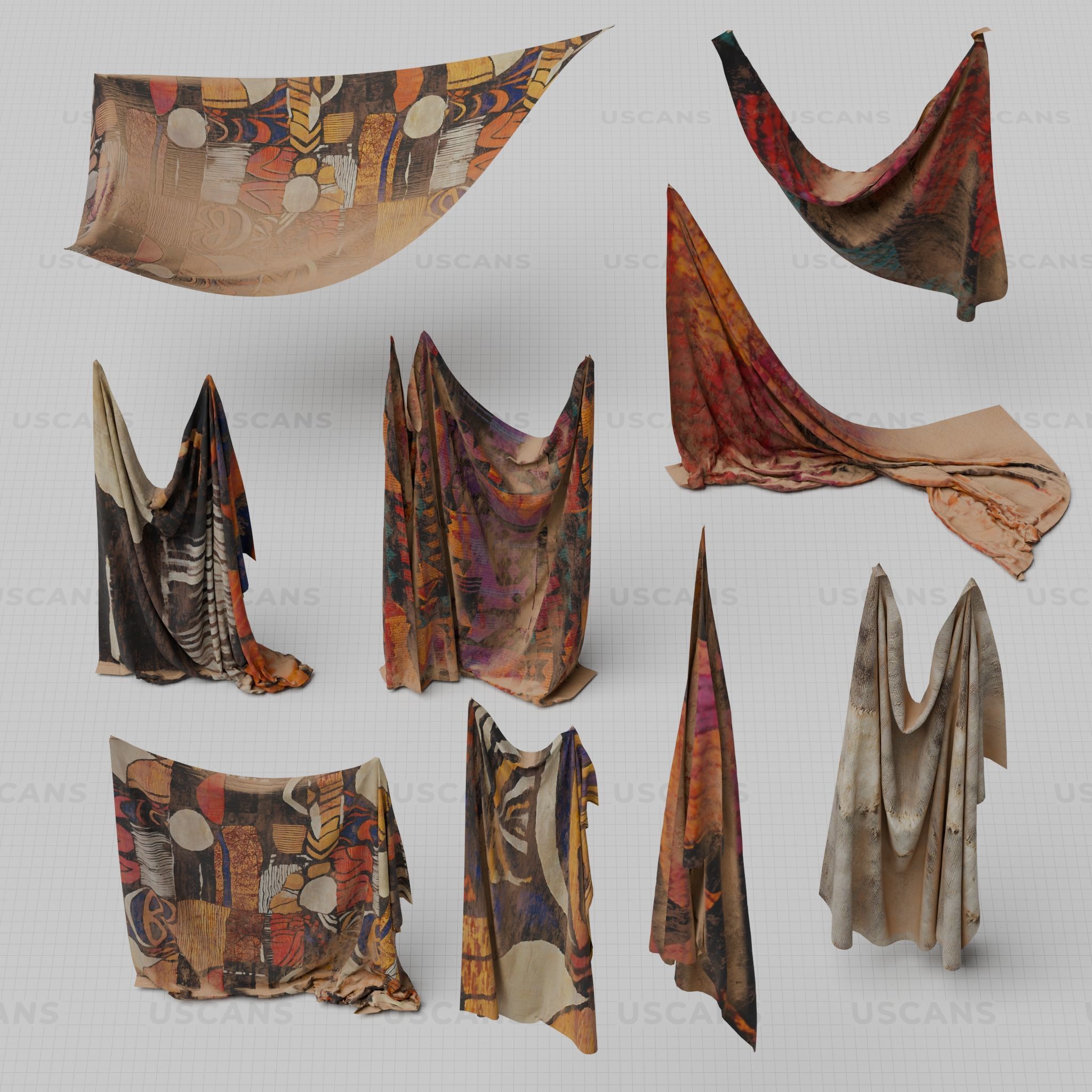 African Village Low-poly 3D model_26