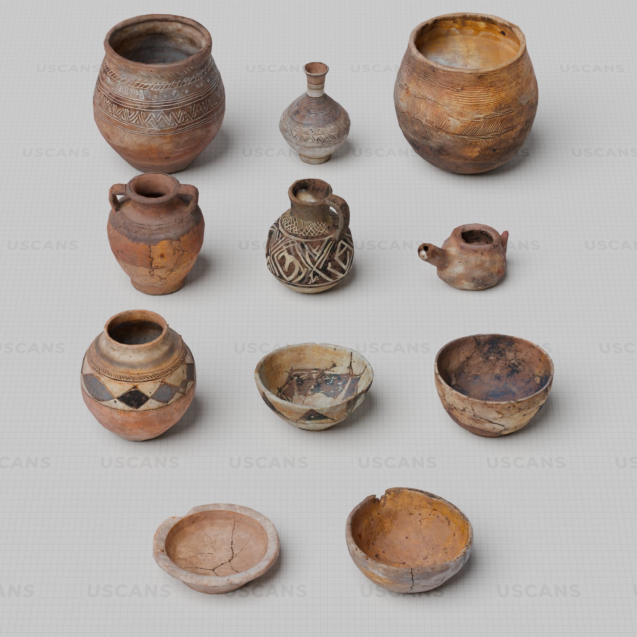 African Village Low-poly 3D model_25