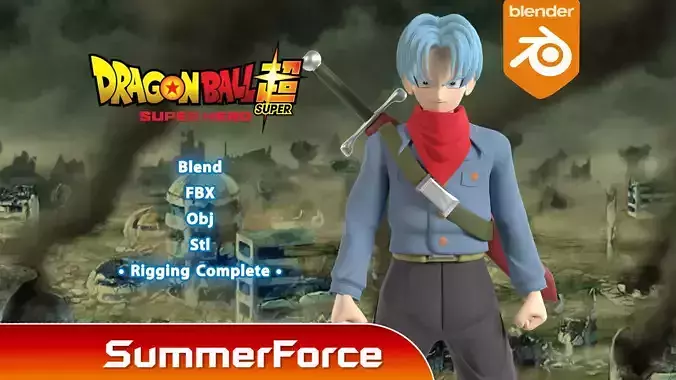 Future Trunks - Dragonball Super 3D model