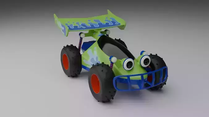 Toy Story RC Car Low-poly 3D model