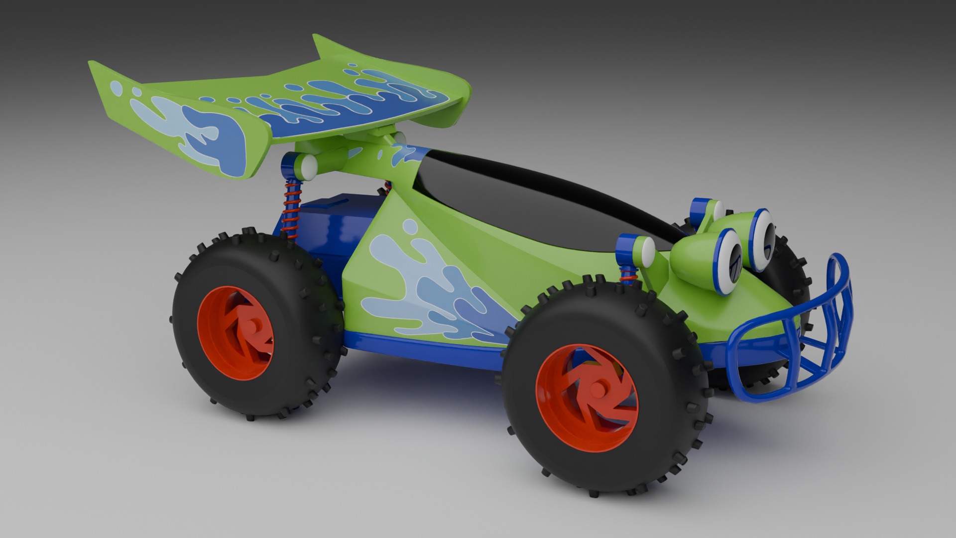 Toy Story RC Car Low-poly 3D model_2
