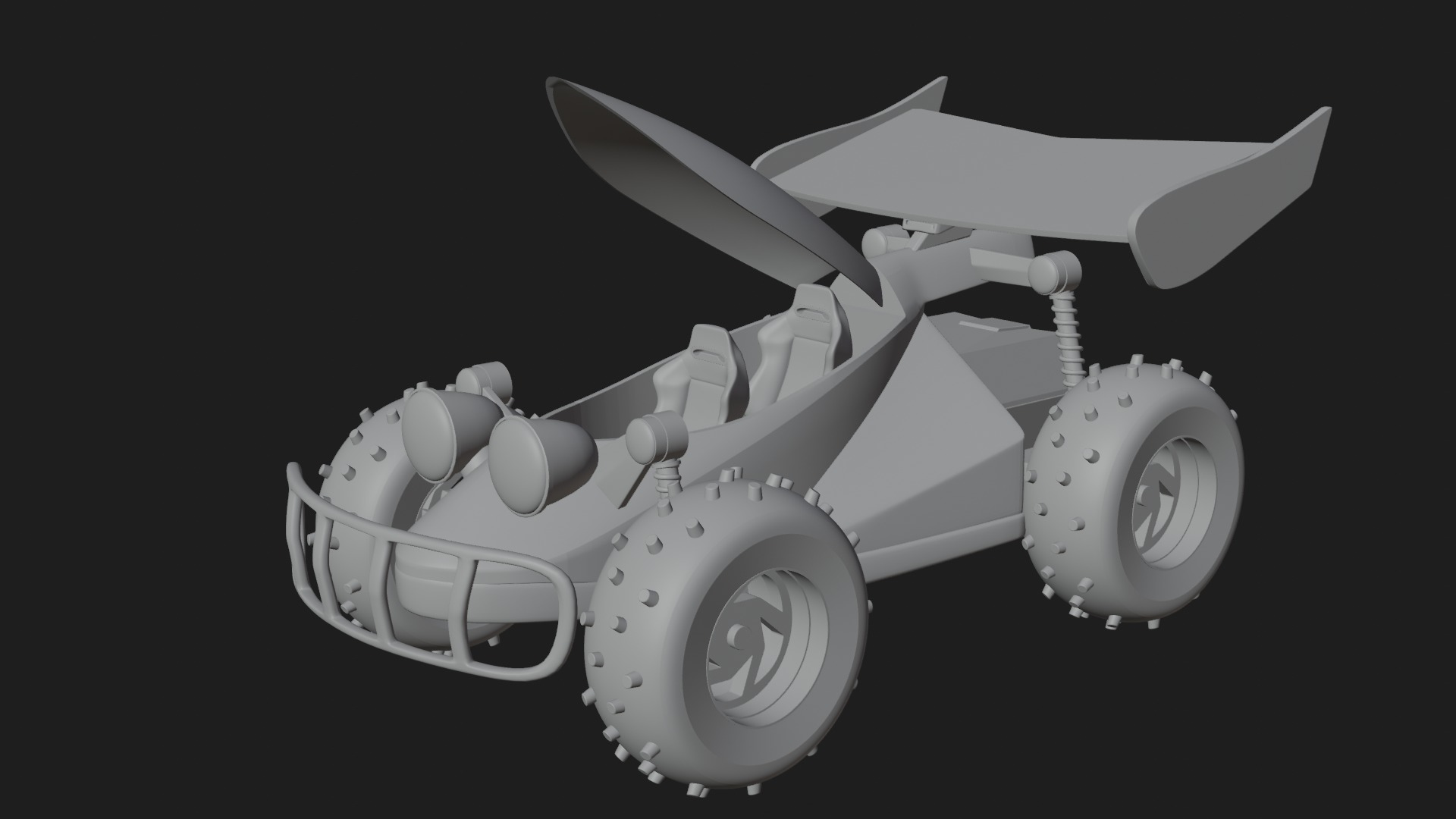 Toy Story RC Car Low-poly 3D model_9