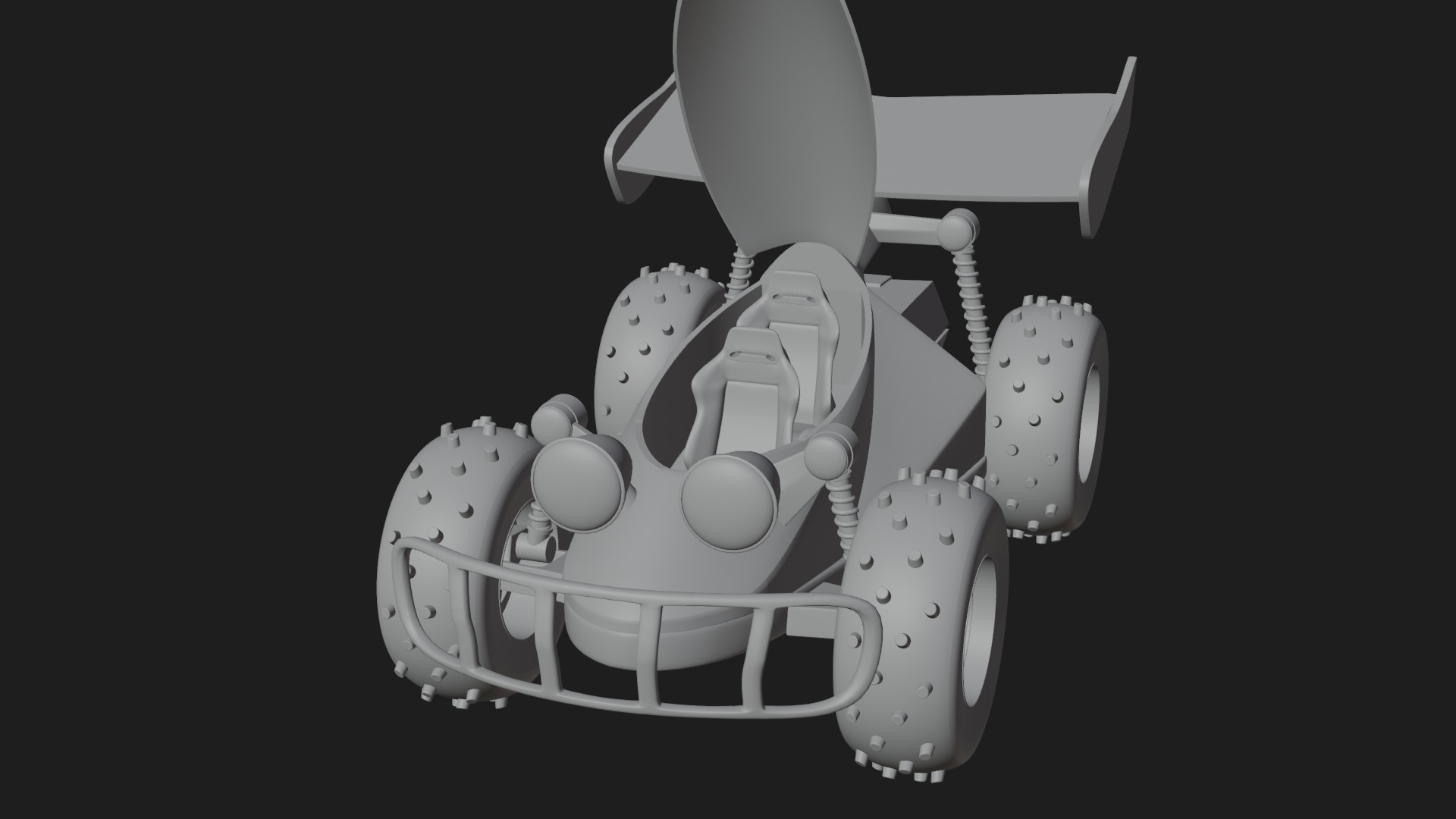 Toy Story RC Car Low-poly 3D model_8