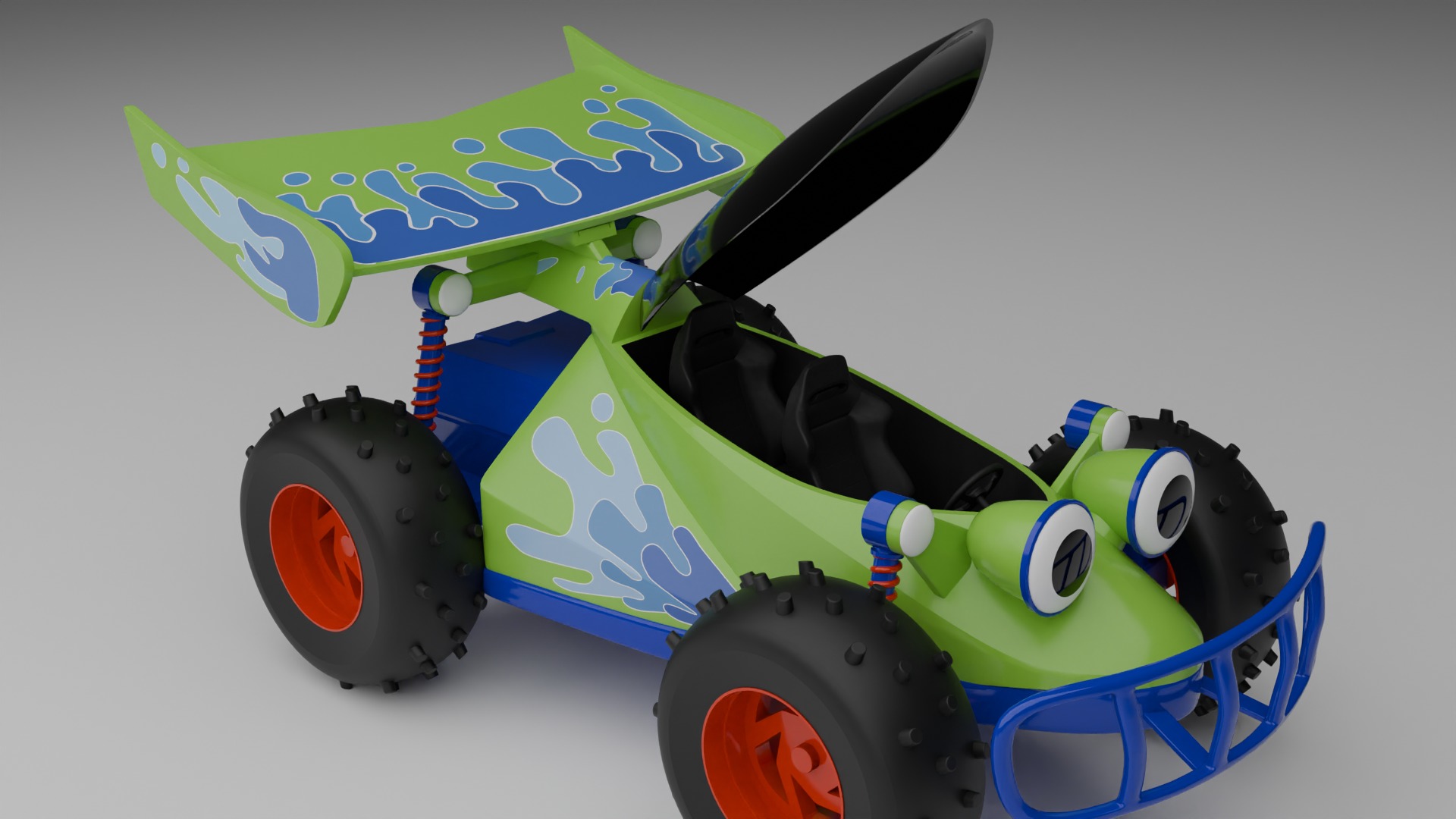 Toy Story RC Car Low-poly 3D model_3