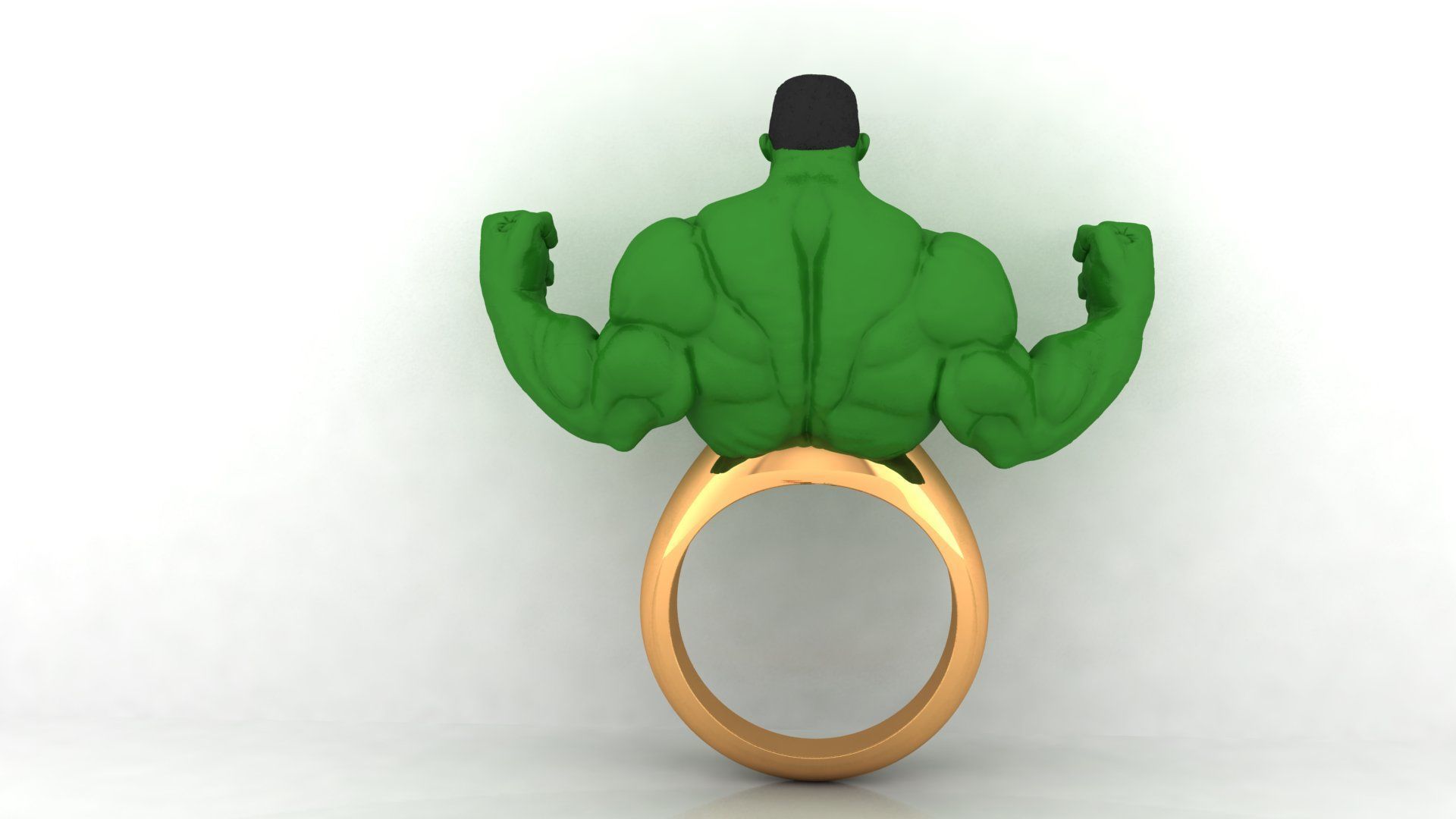 hulk ring 3D print model_3