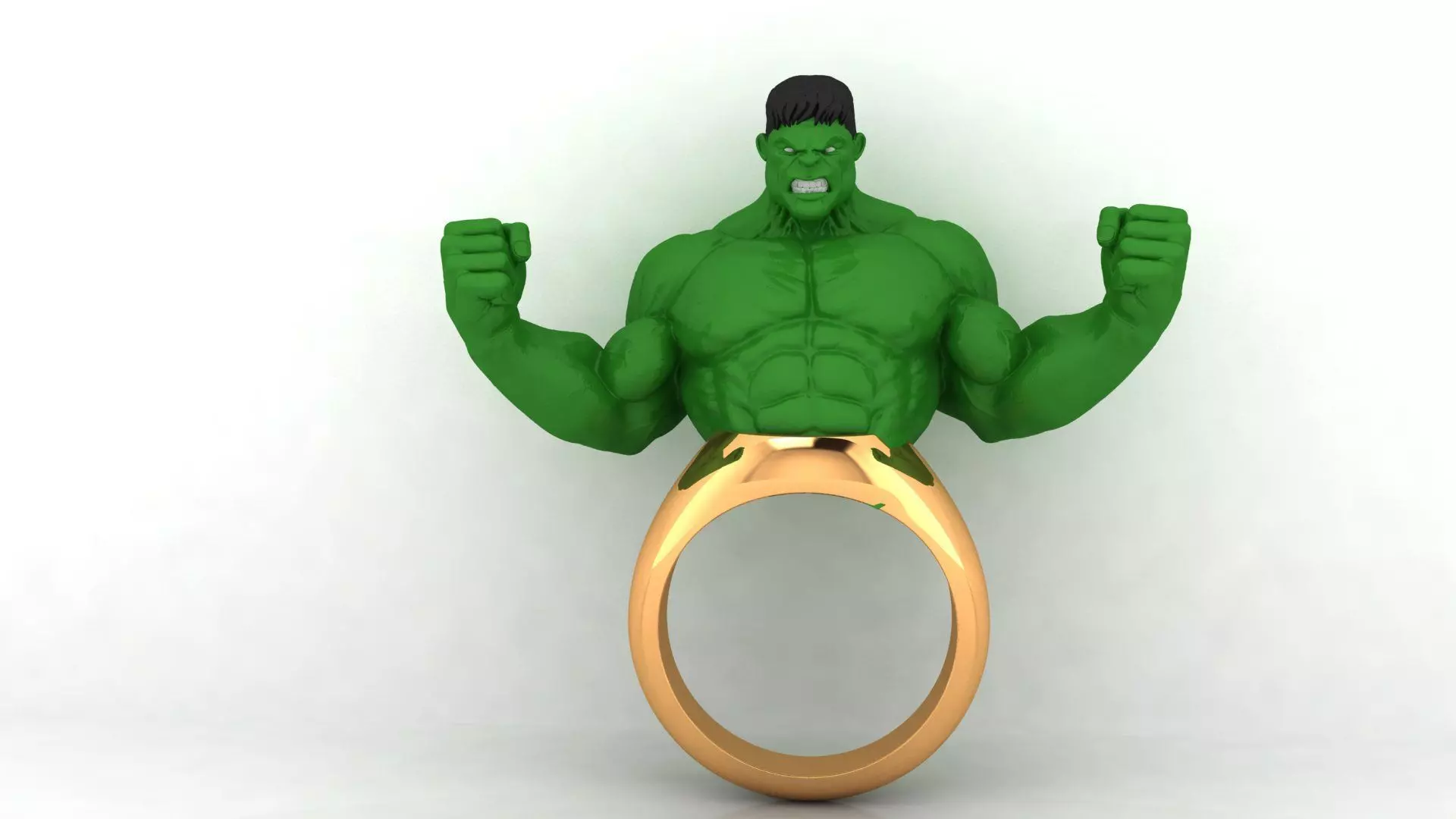 hulk ring 3D print model_0