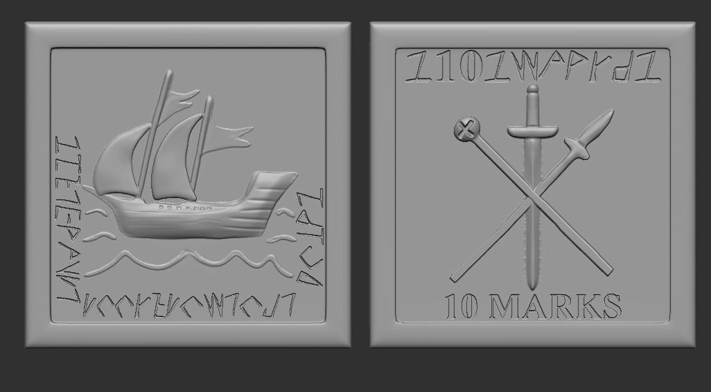 Coins -Junk Art- 3D print model_4