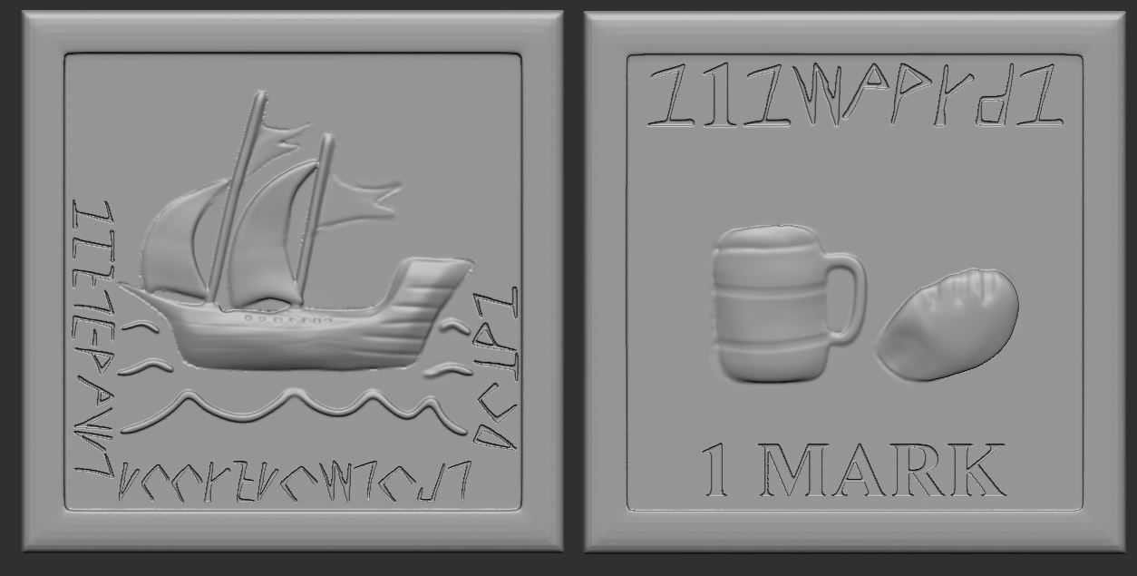 Coins -Junk Art- 3D print model_7