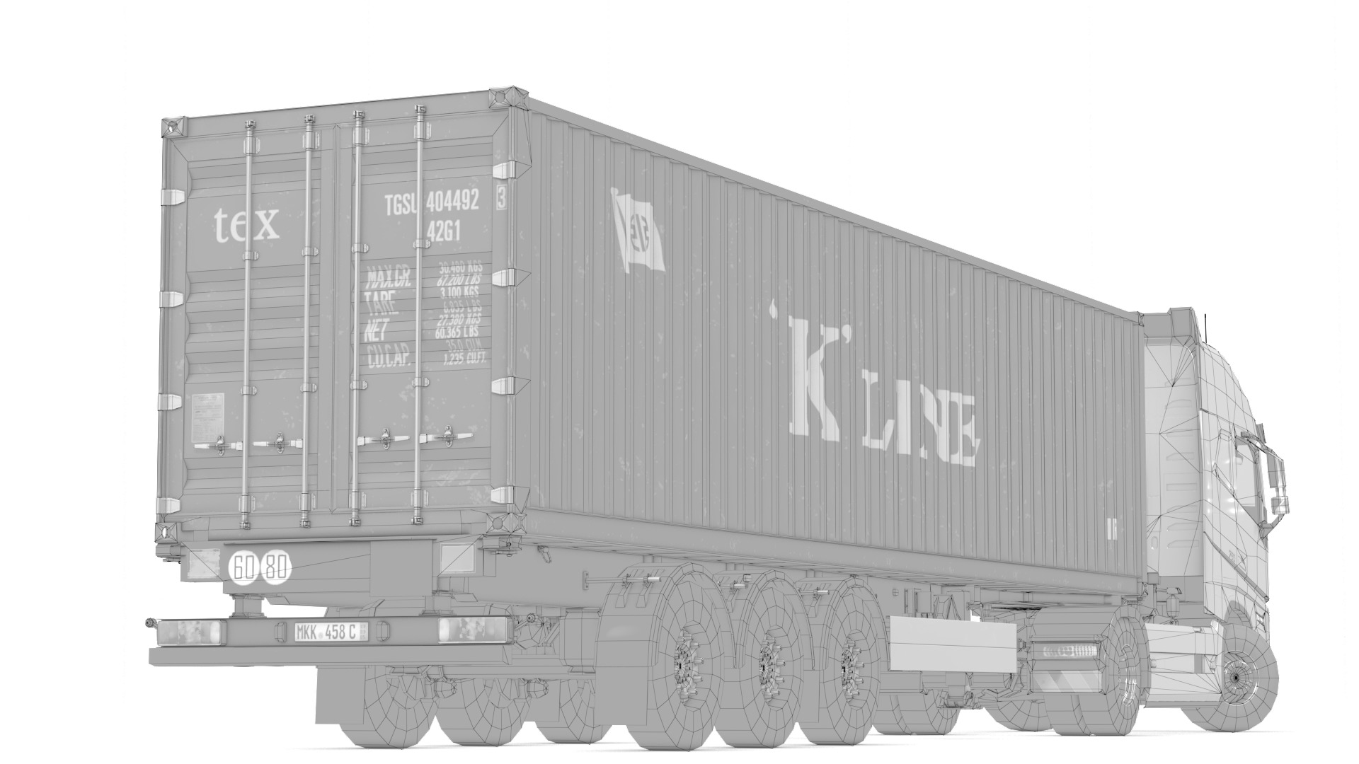 Volvo FH16 Trailer Collection Low-poly 3D model_61