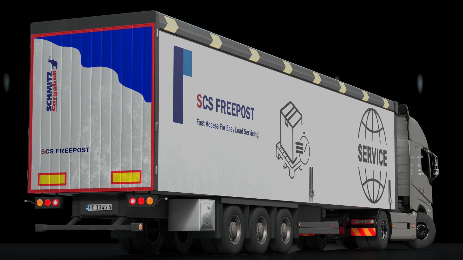 Volvo FH16 Trailer Collection Low-poly 3D model_28