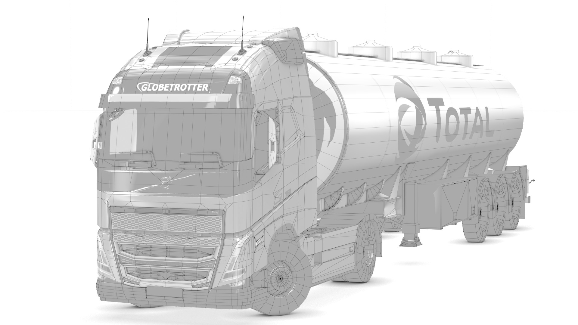 Volvo FH16 Trailer Collection Low-poly 3D model_42