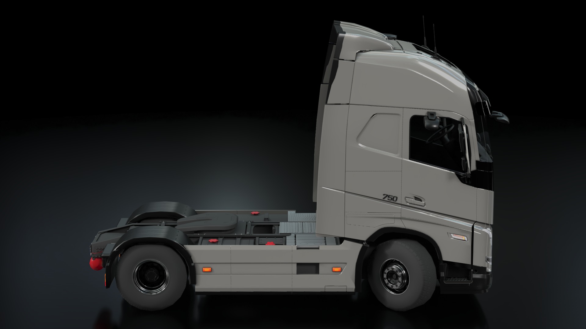 Volvo FH16 Trailer Collection Low-poly 3D model_9