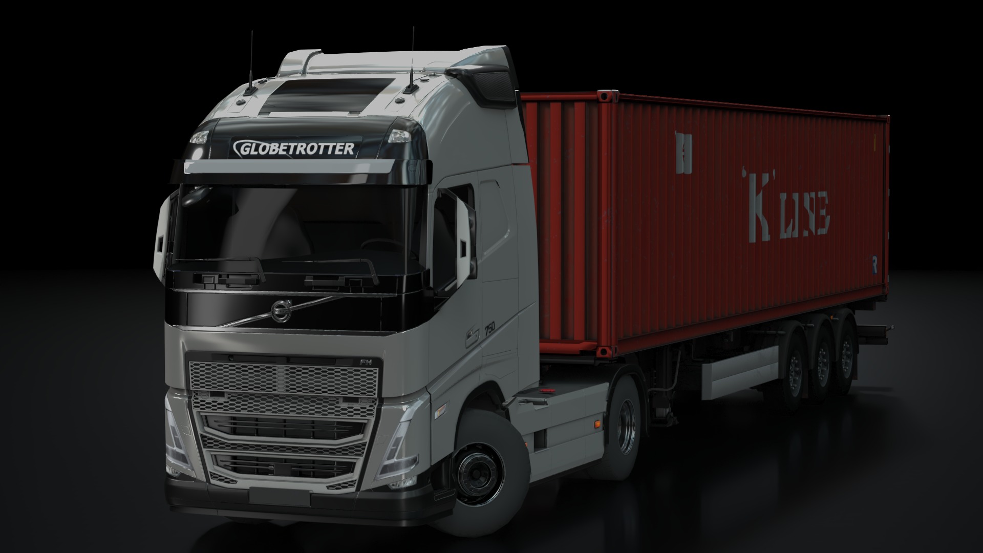 Volvo FH16 Trailer Collection Low-poly 3D model_16