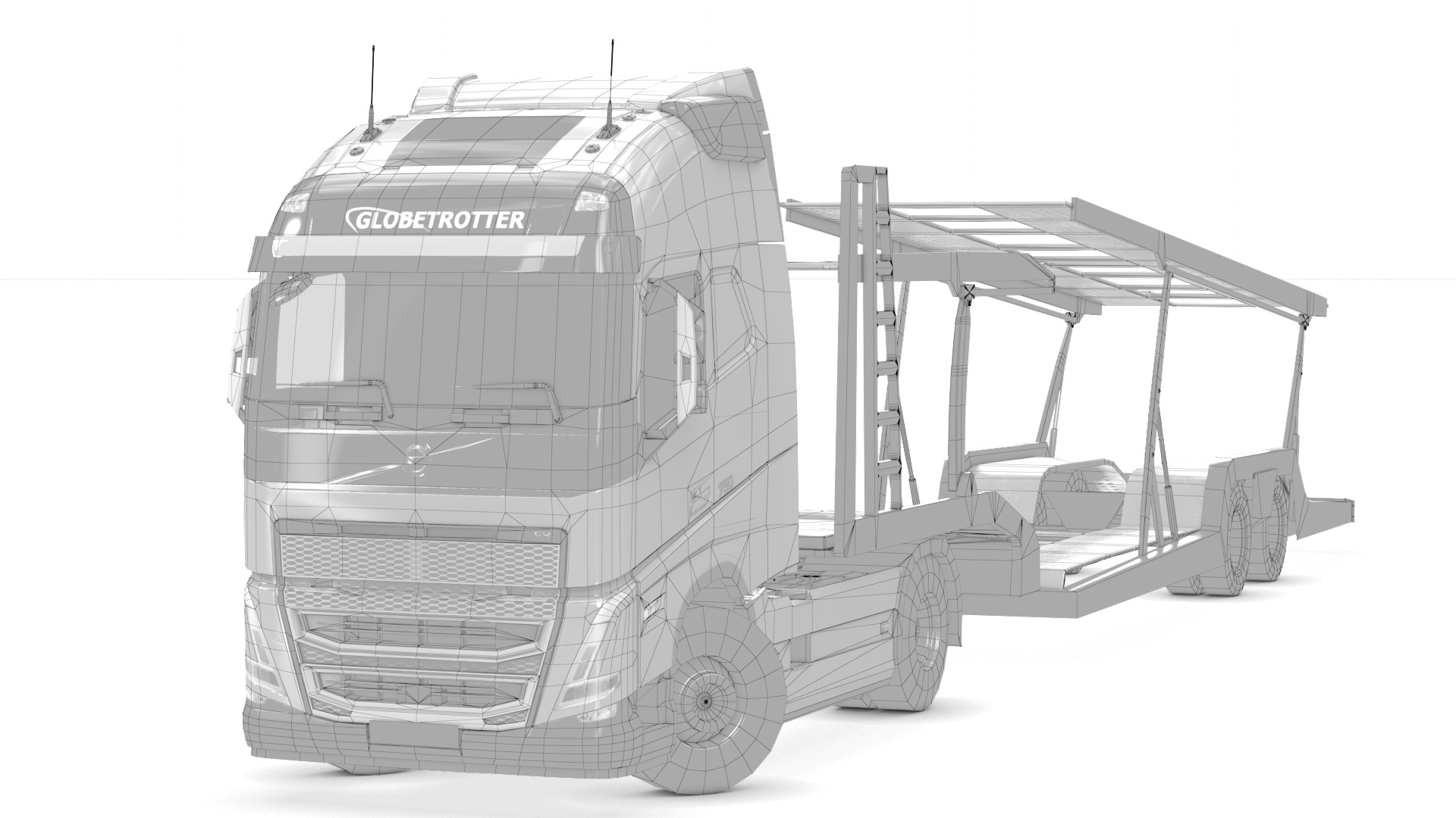 Volvo FH16 Trailer Collection Low-poly 3D model_45