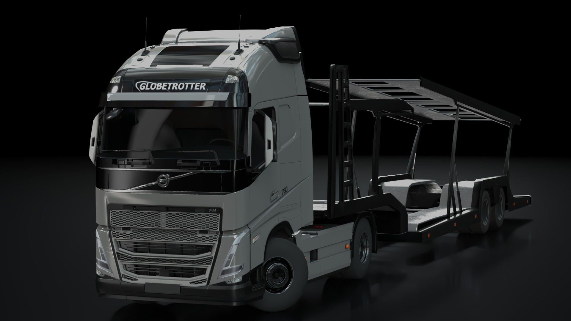 Volvo FH16 Trailer Collection Low-poly 3D model_15
