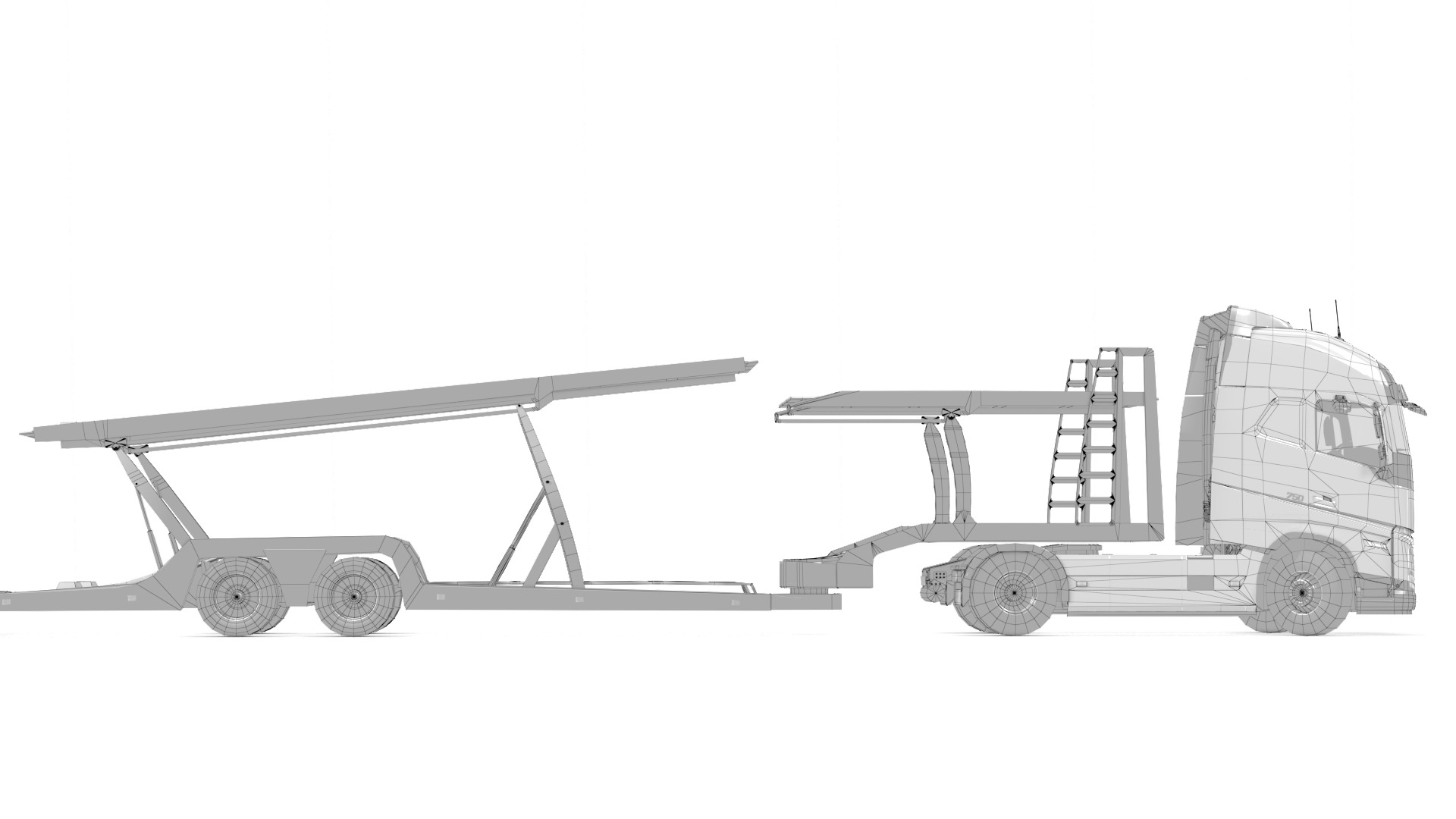 Volvo FH16 Trailer Collection Low-poly 3D model_55