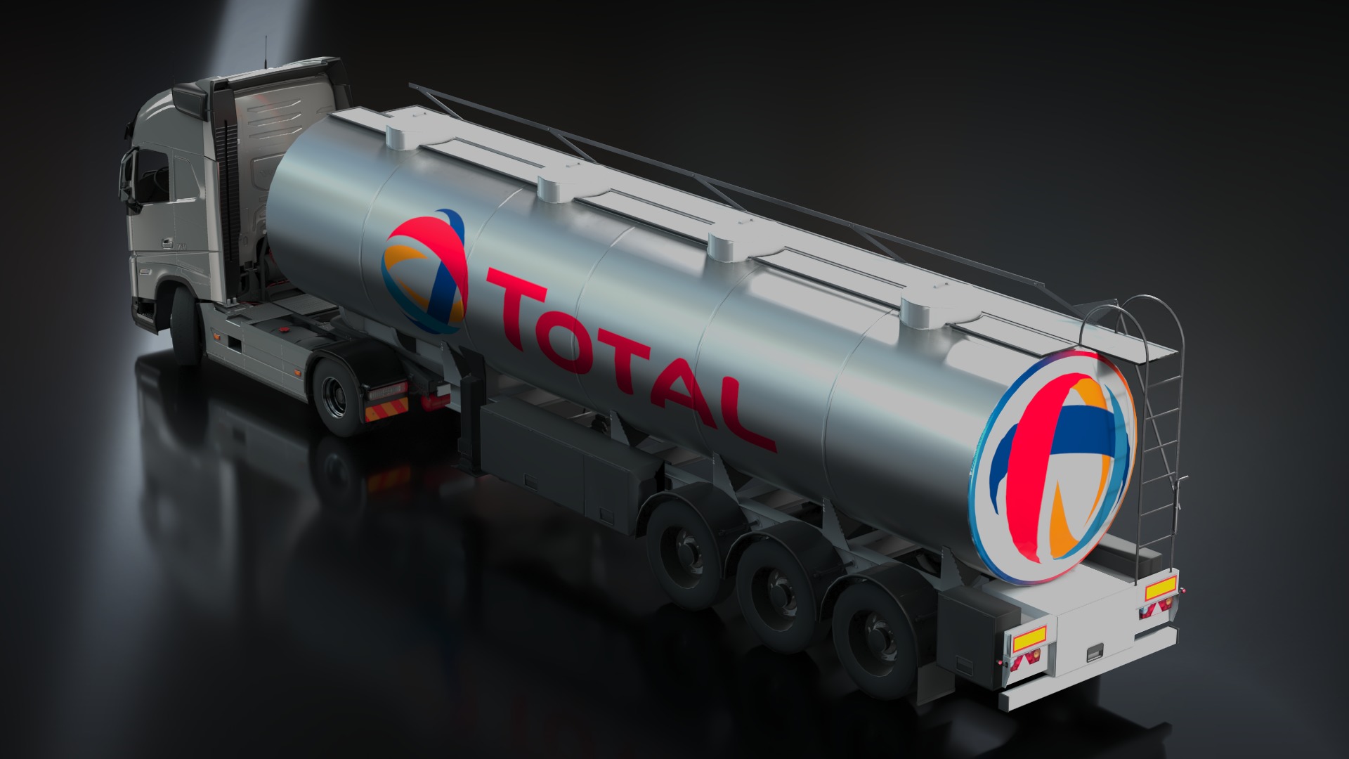 Volvo FH16 Trailer Collection Low-poly 3D model_17