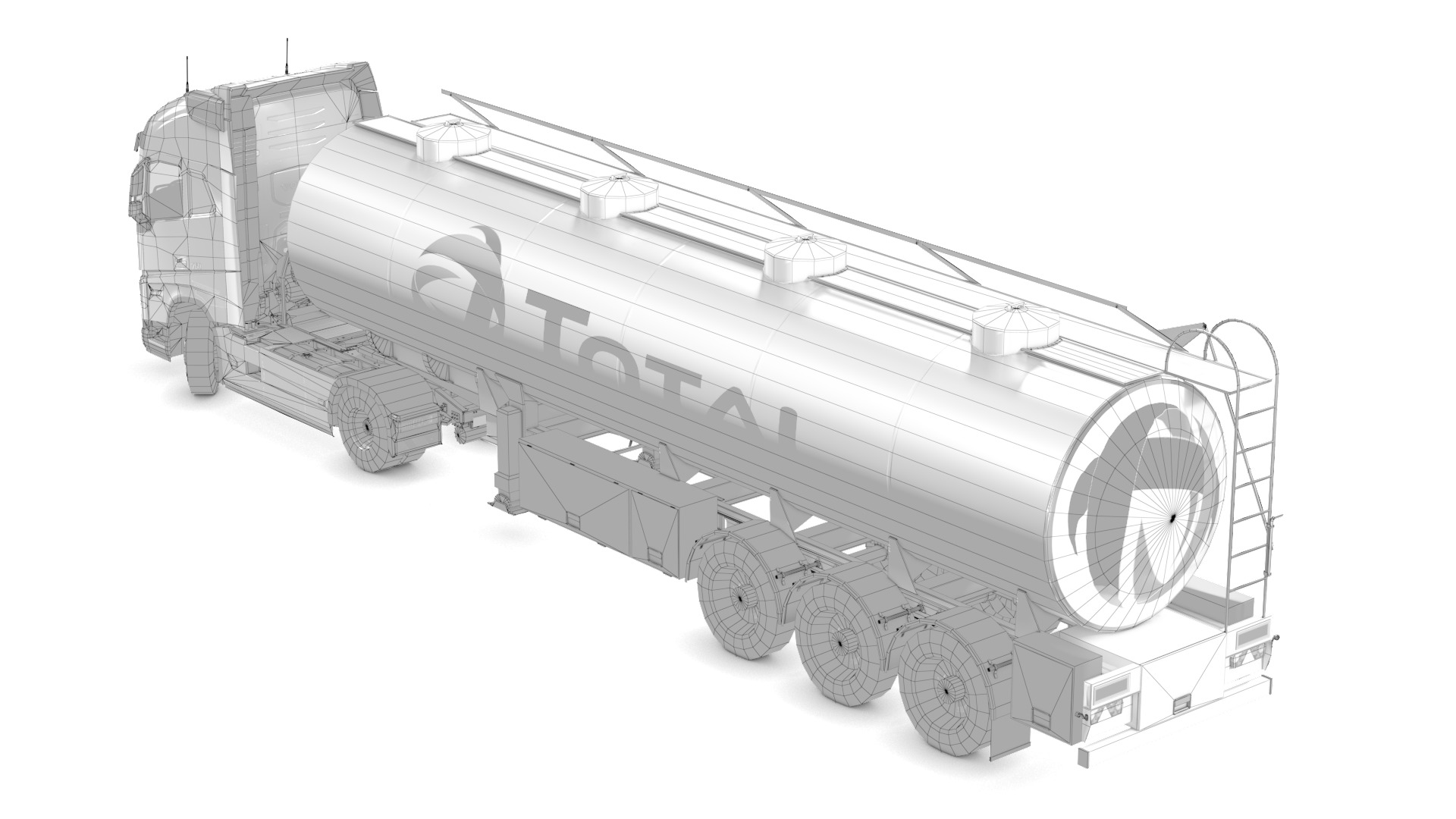 Volvo FH16 Trailer Collection Low-poly 3D model_47