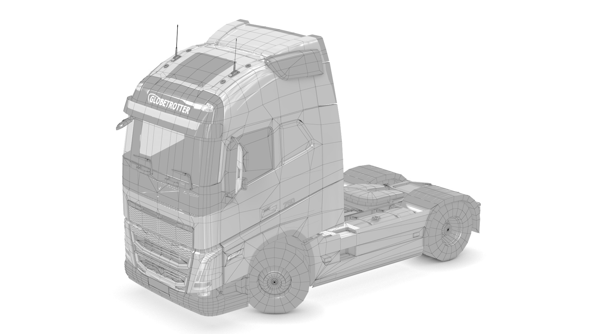 Volvo FH16 Trailer Collection Low-poly 3D model_40