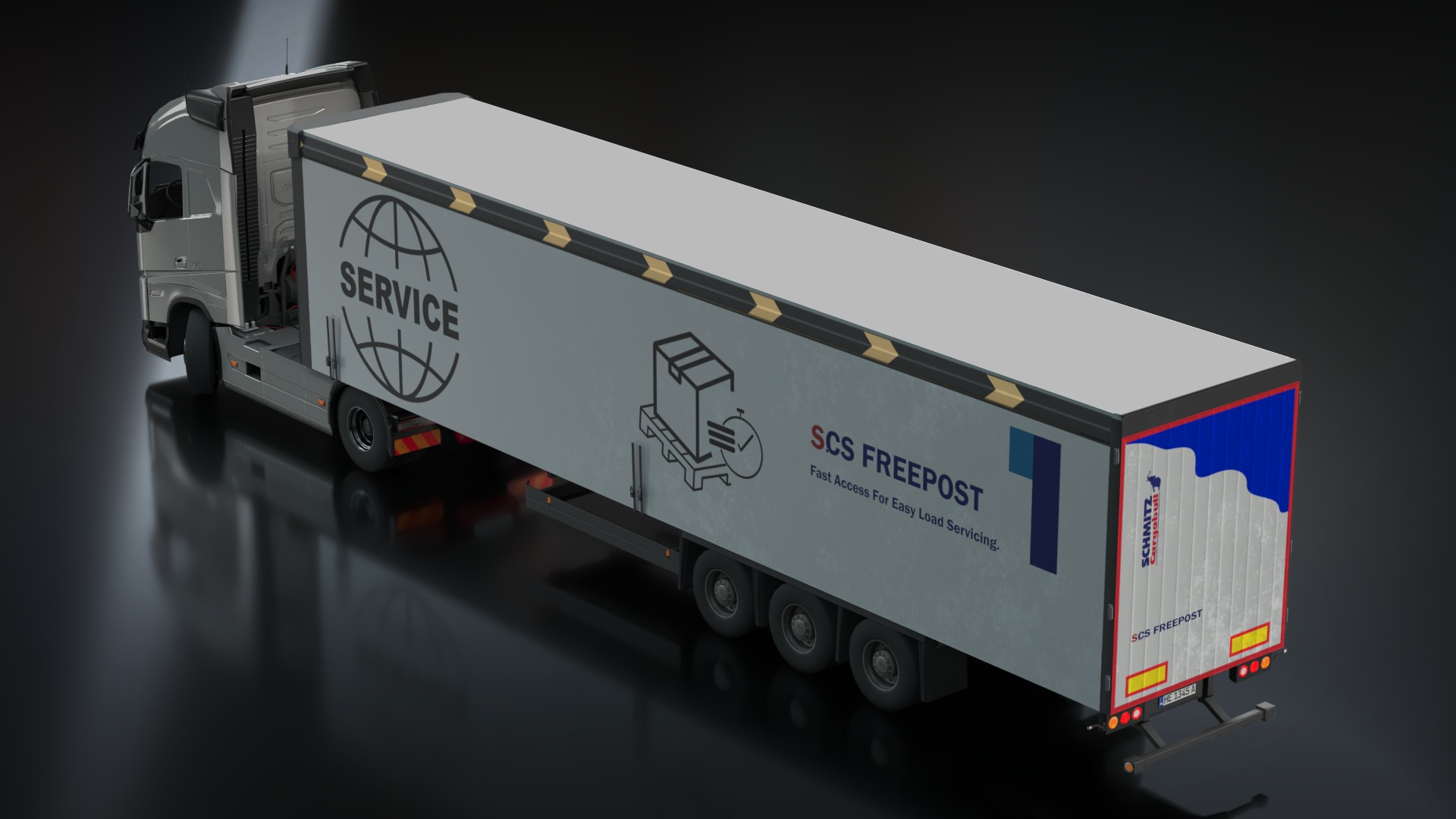 Volvo FH16 Trailer Collection Low-poly 3D model_18