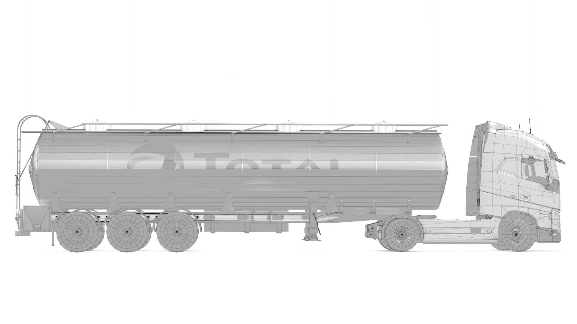 Volvo FH16 Trailer Collection Low-poly 3D model_52