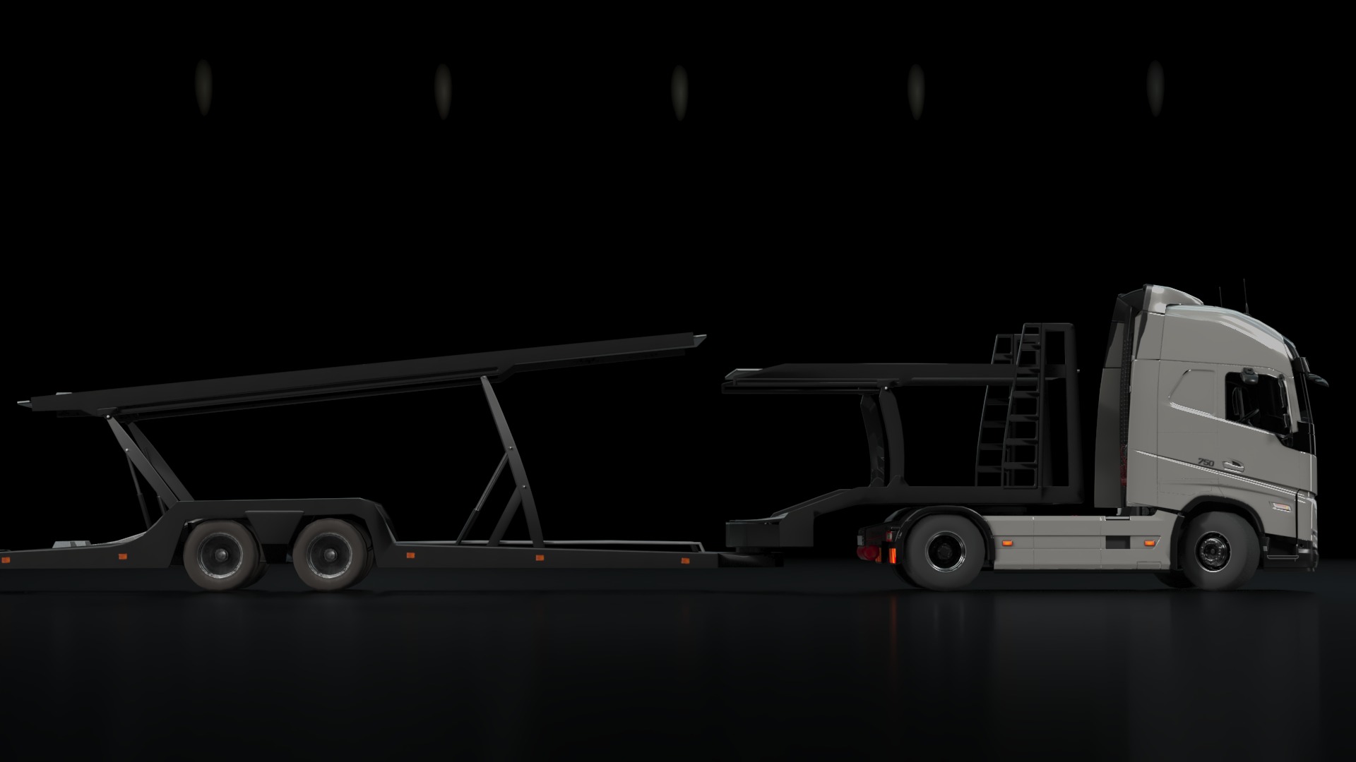 Volvo FH16 Trailer Collection Low-poly 3D model_25