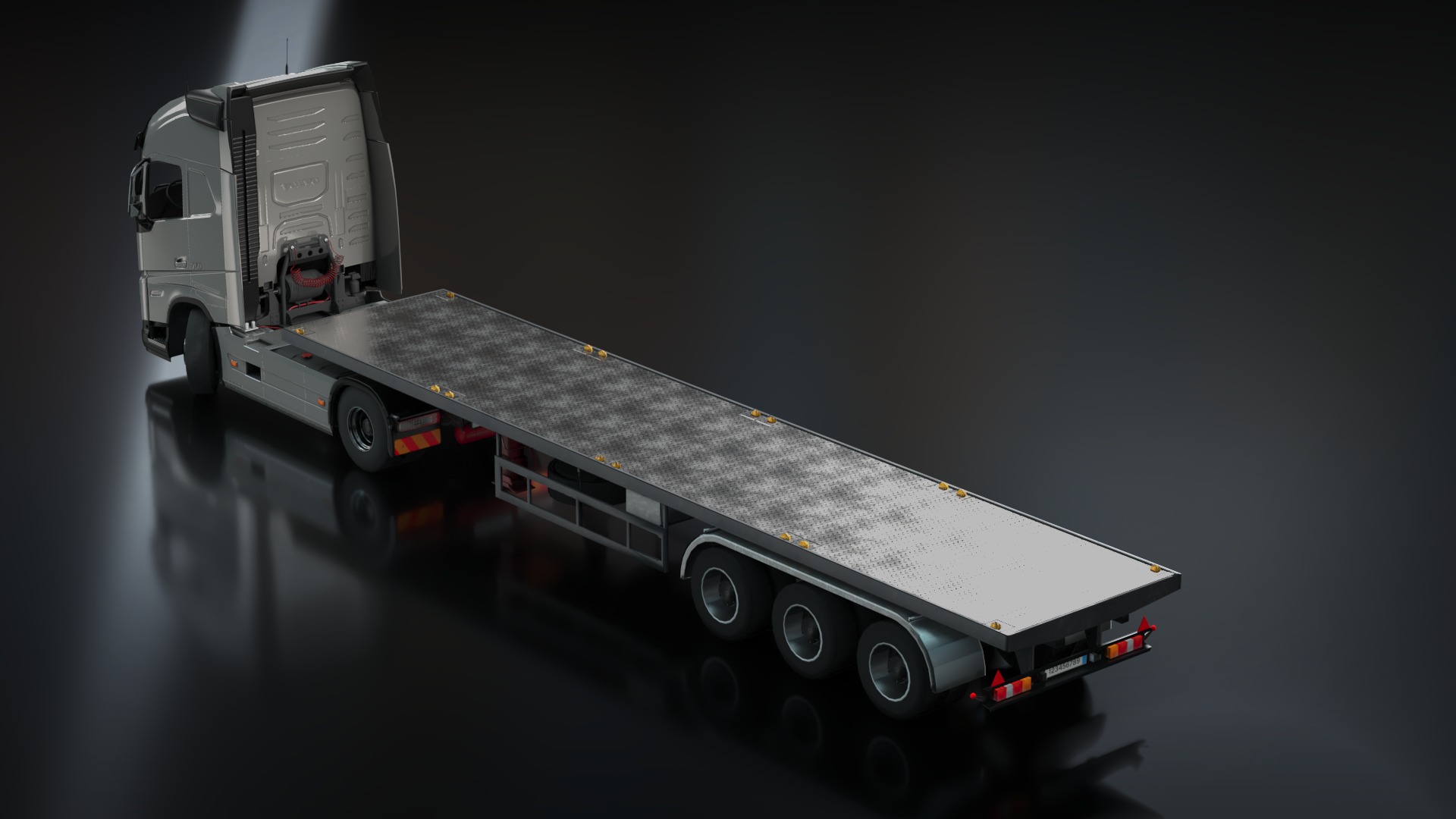 Volvo FH16 Trailer Collection Low-poly 3D model_19