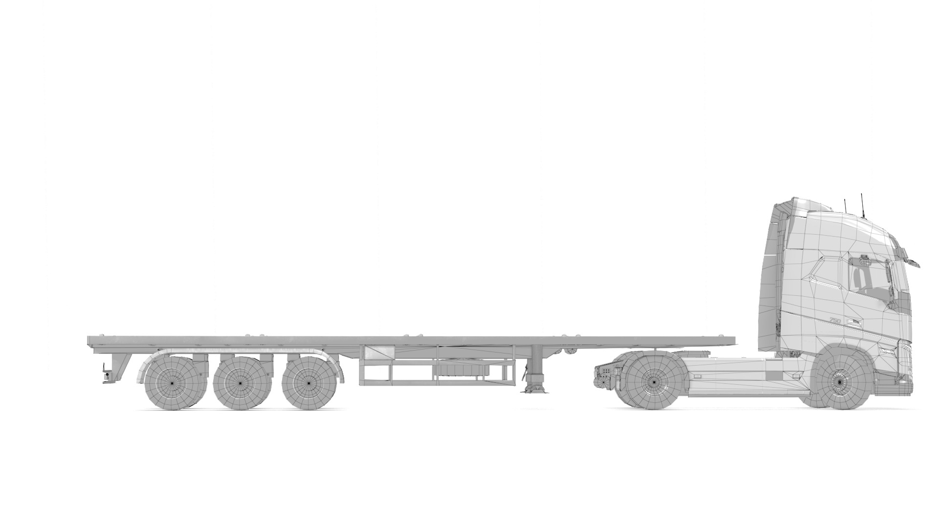 Volvo FH16 Trailer Collection Low-poly 3D model_54