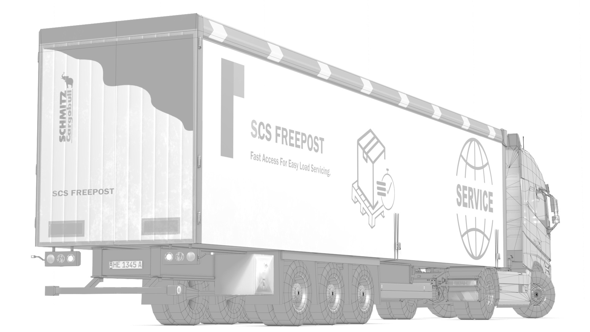 Volvo FH16 Trailer Collection Low-poly 3D model_58