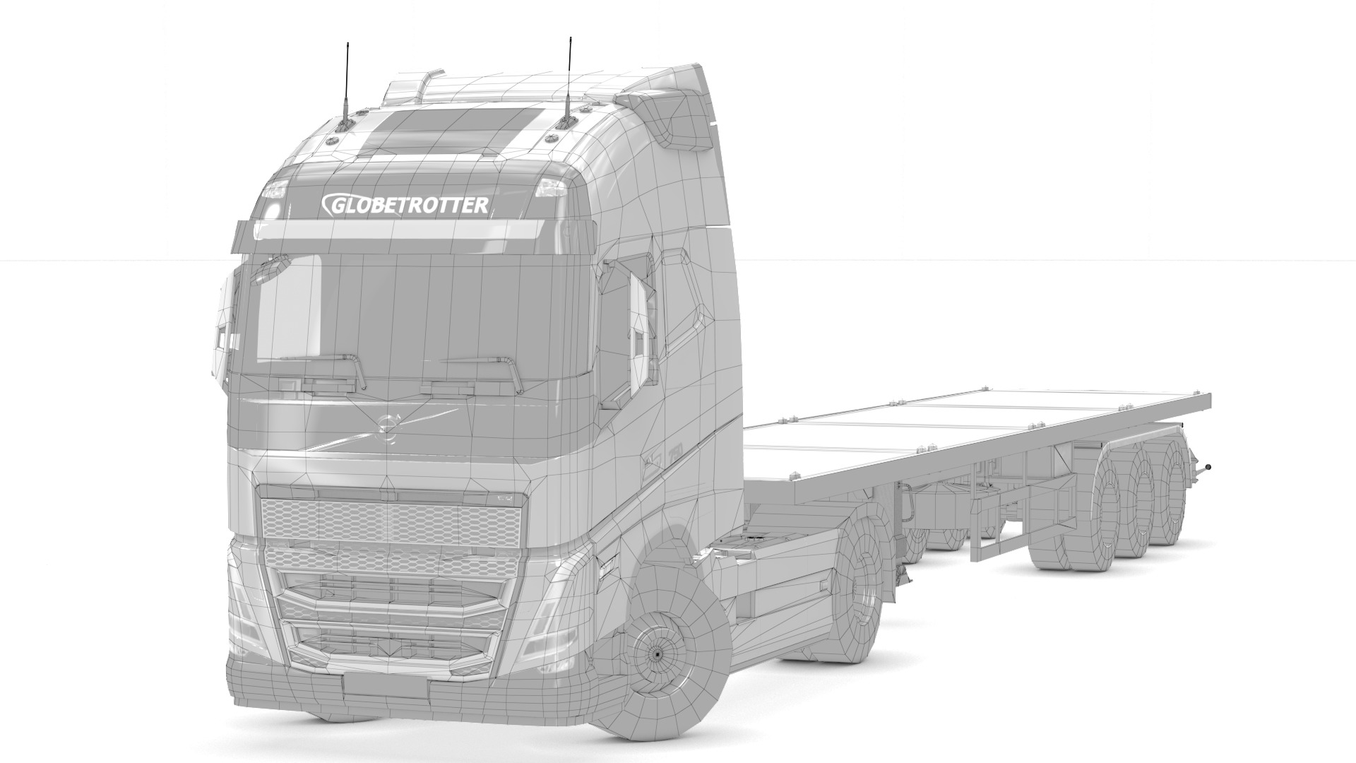 Volvo FH16 Trailer Collection Low-poly 3D model_44