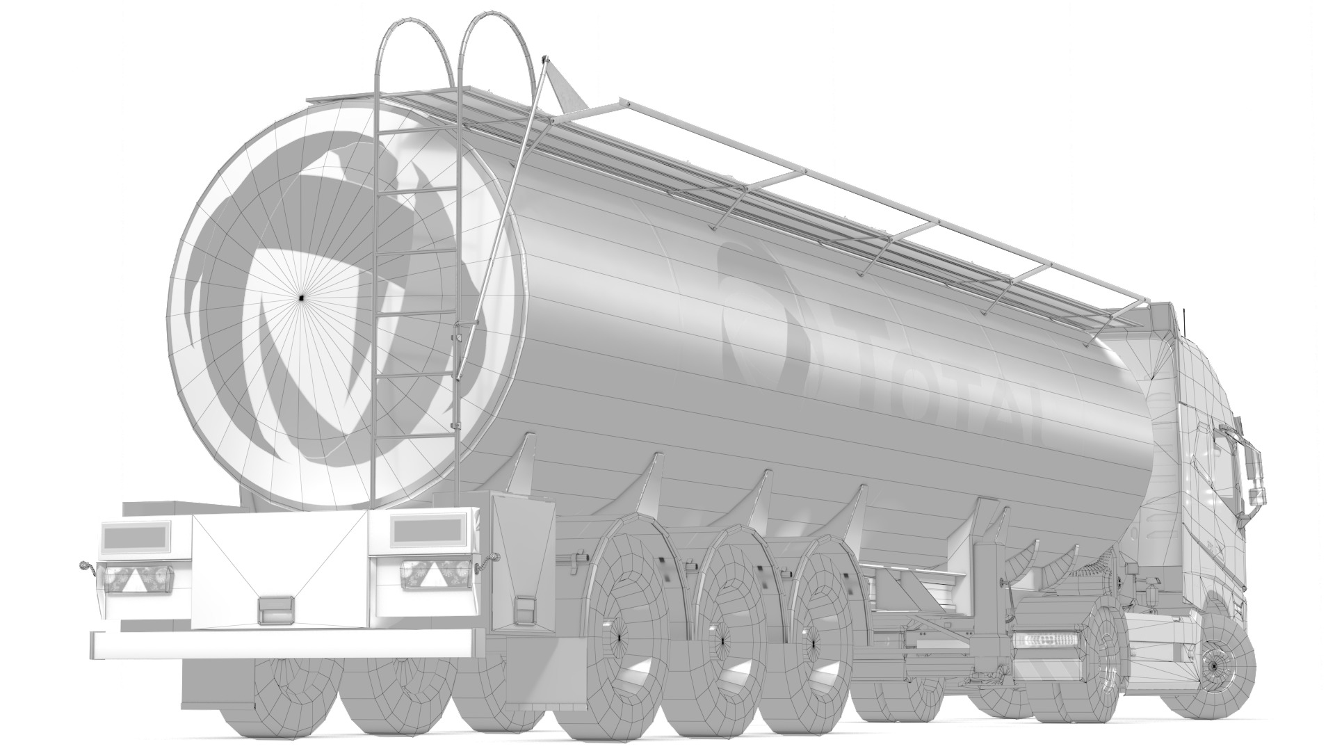 Volvo FH16 Trailer Collection Low-poly 3D model_57