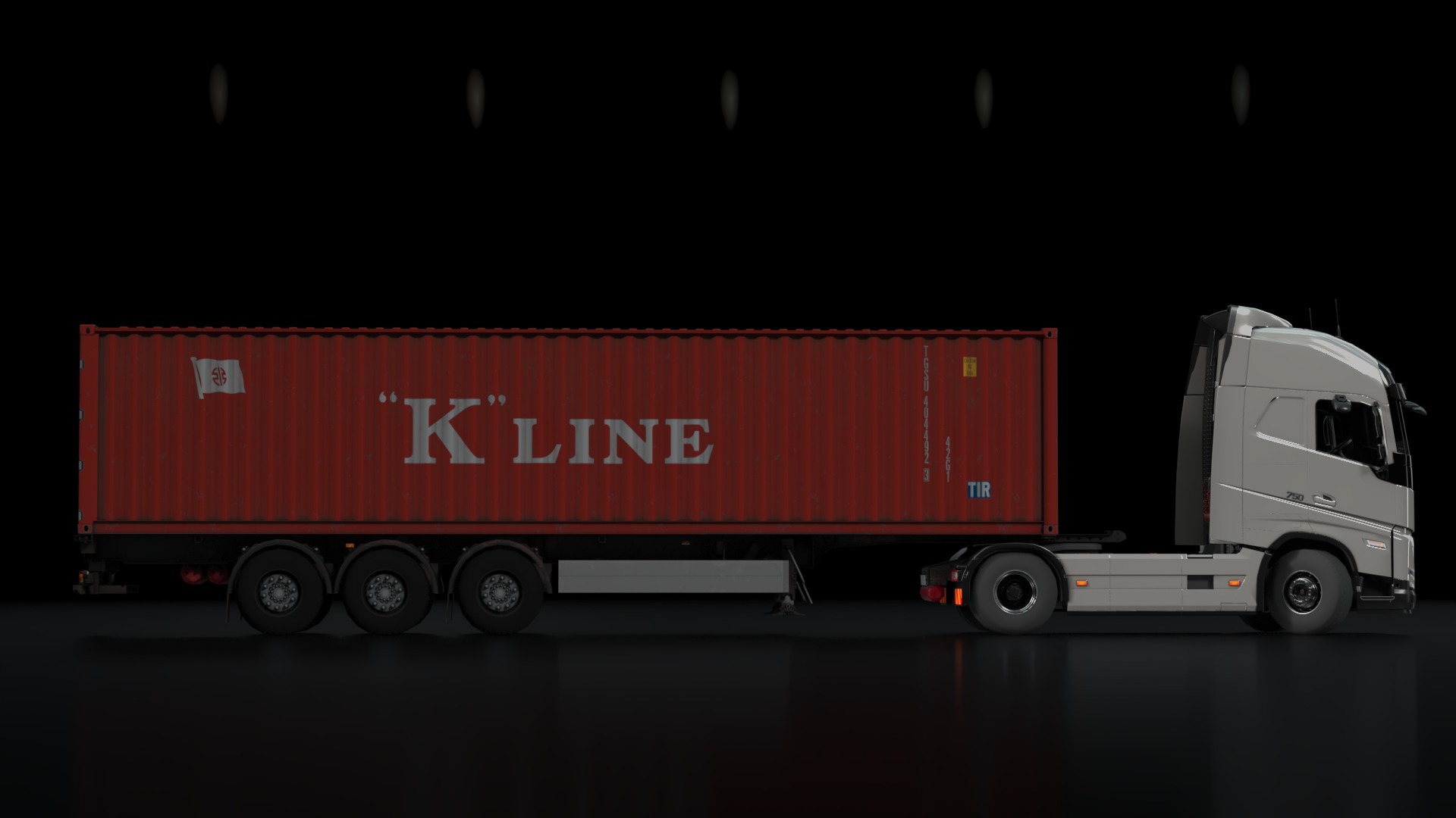 Volvo FH16 Trailer Collection Low-poly 3D model_26