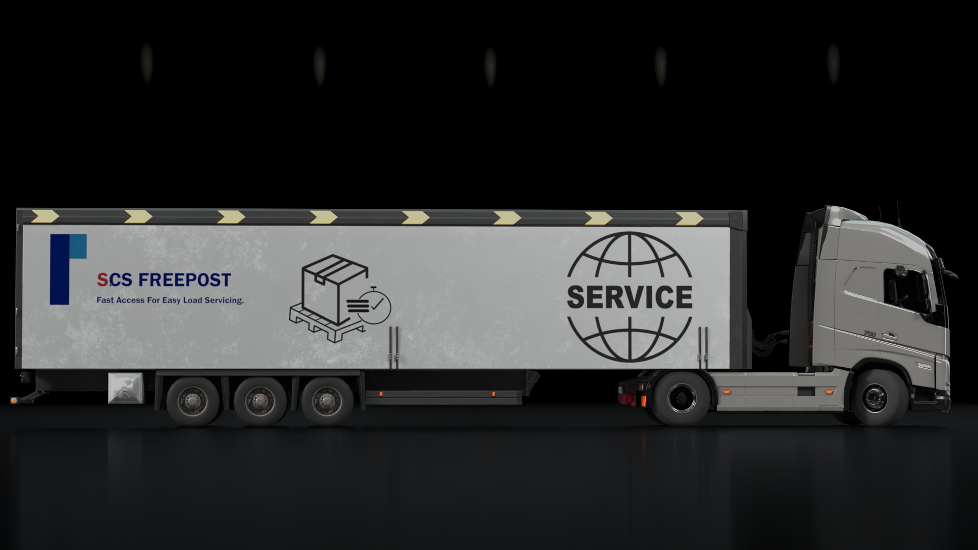 Volvo FH16 Trailer Collection Low-poly 3D model_23