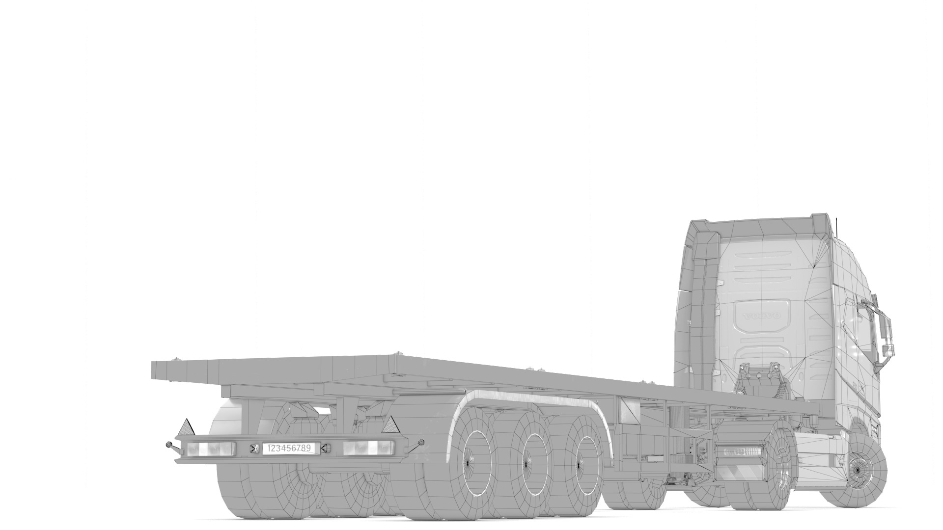 Volvo FH16 Trailer Collection Low-poly 3D model_59