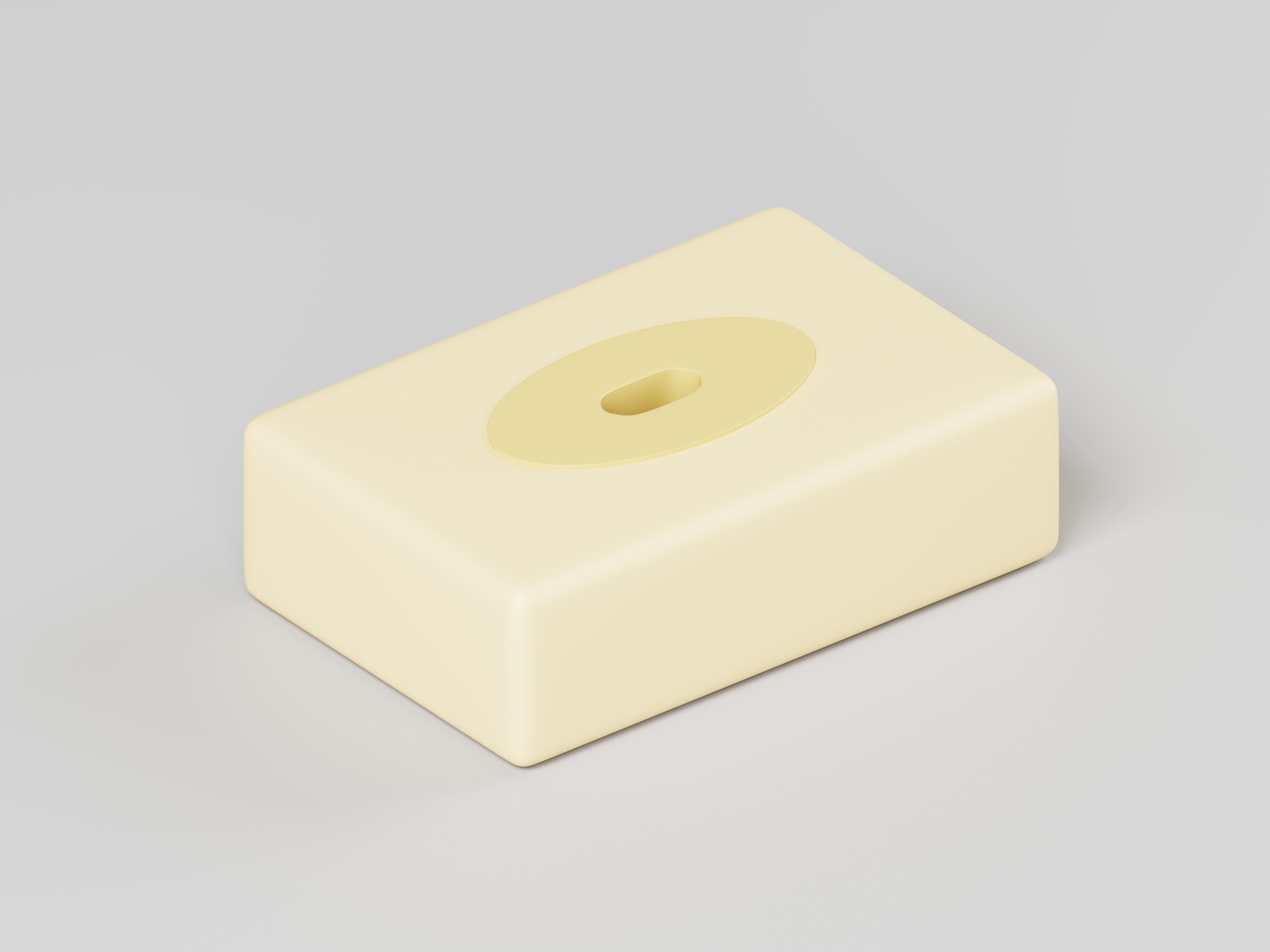 Rectangular Tissue Box 3D Model Low-poly 3D model_5