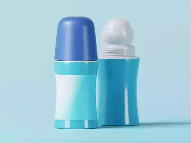 Cosmetic Deodorant Bottles 3D Model