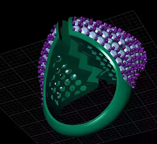 Elegant Heart ring 3dm Model Printable