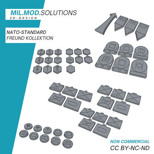 NATO-Standard Symbol Set 3D print model
