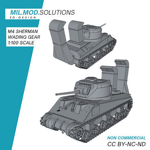 M4A4 Deep Water Wading Sherman  3D print model