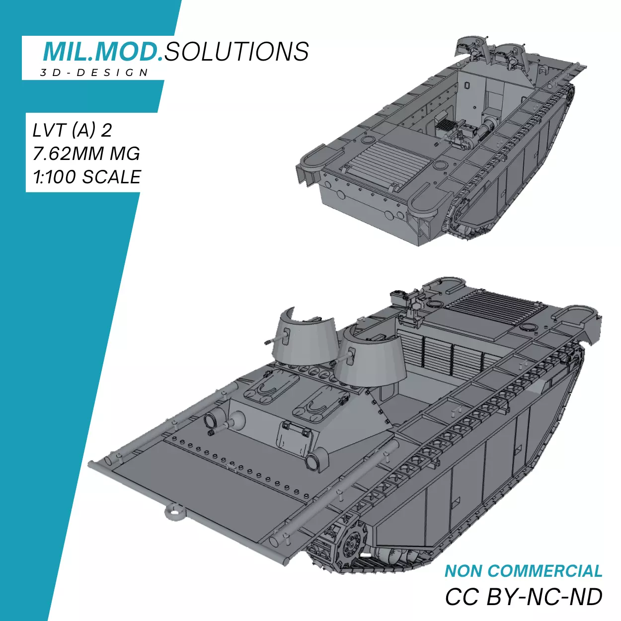 LVT A 2 762mm MG 3D print model_0