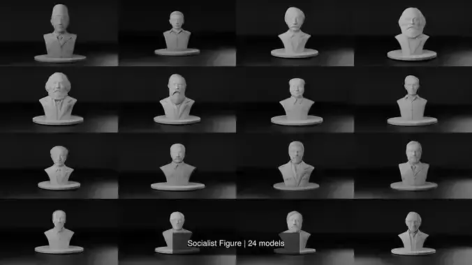 Socialist Figure 3D Model Collection