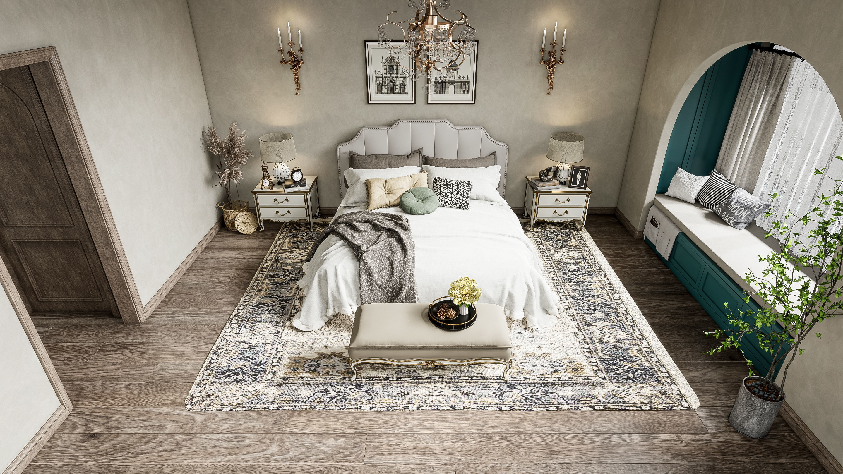 Bedroom 16 3D model_5