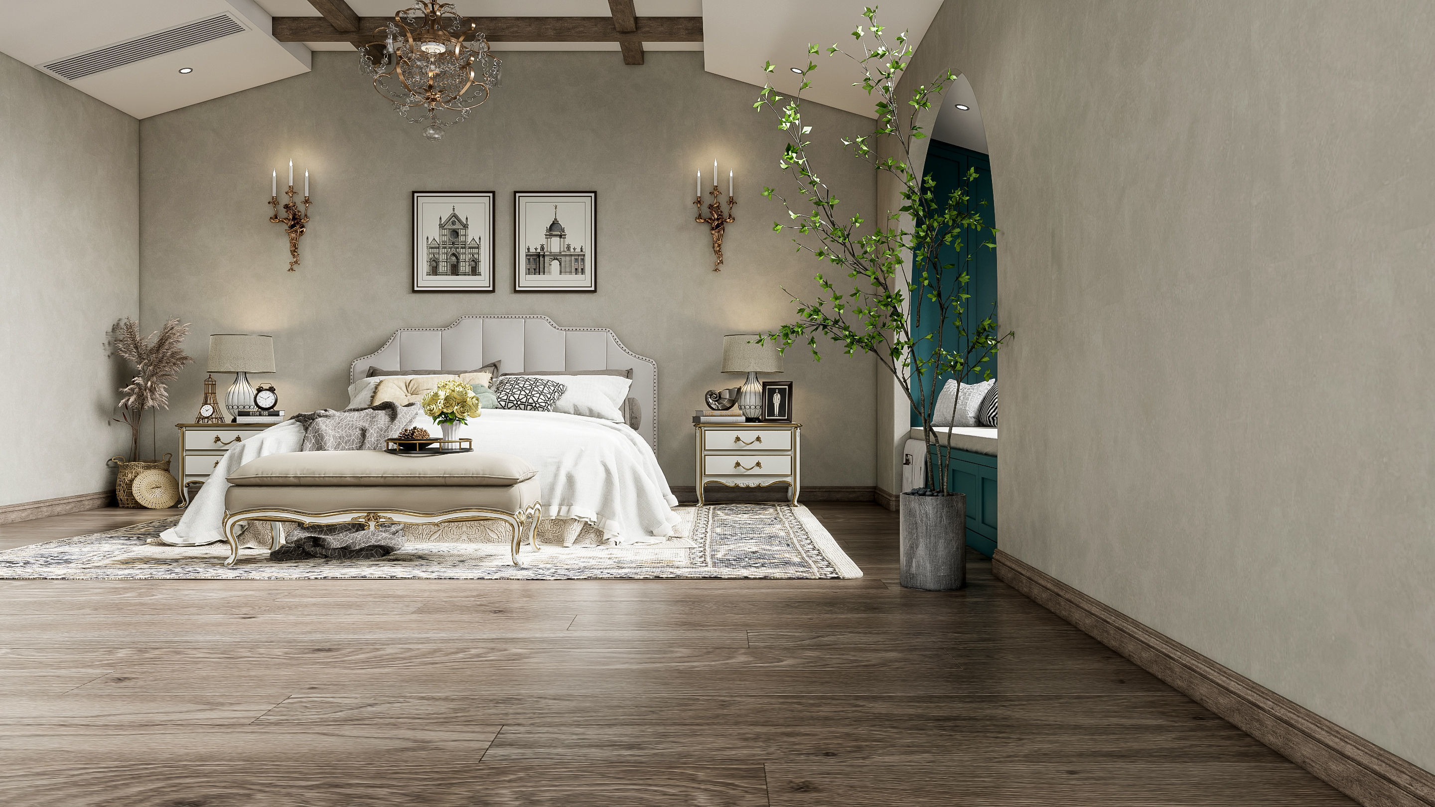 Bedroom 16 3D model_8