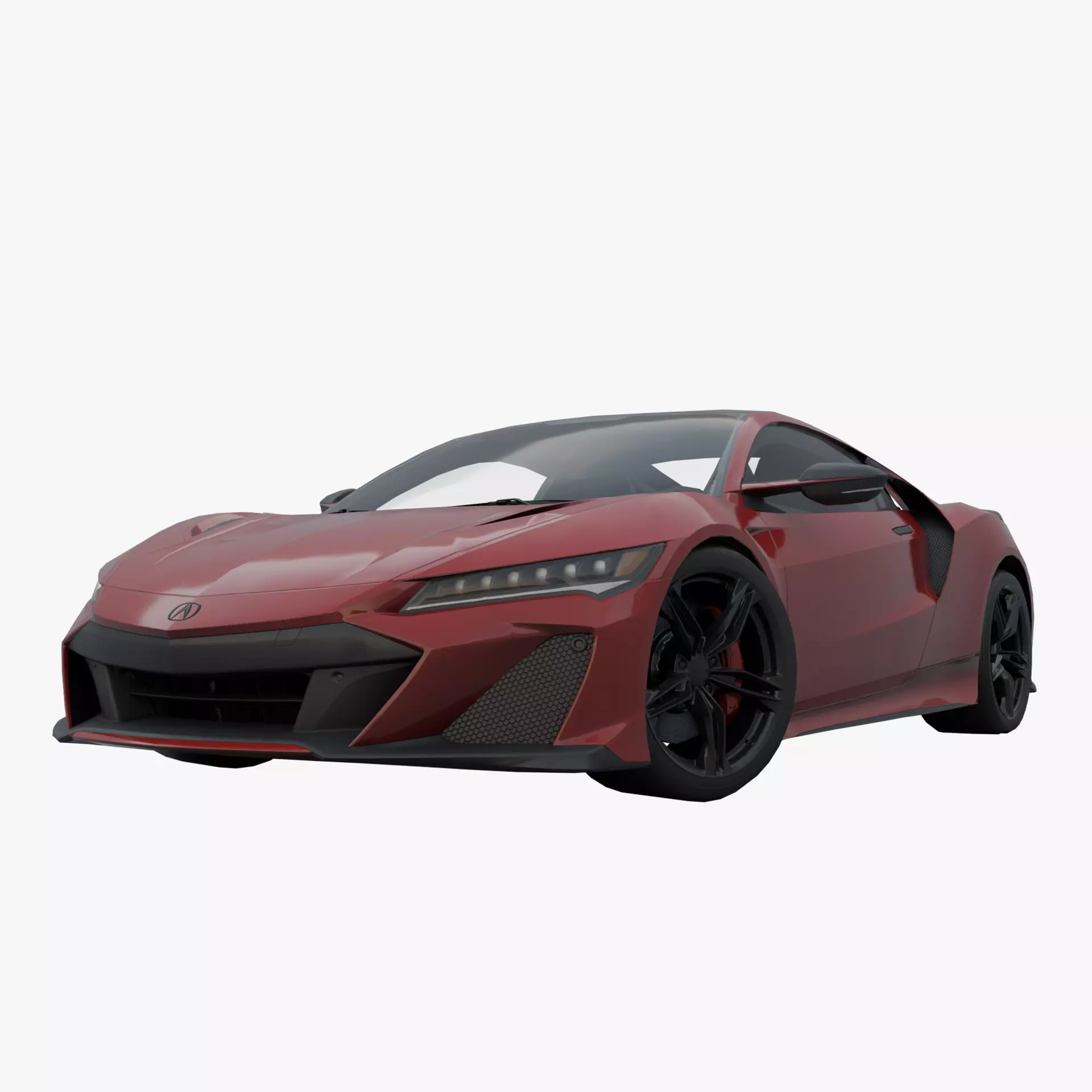 Acura NSX 2022 low poly Low-poly 3D model_0