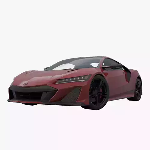 Acura NSX 2022 low poly Low-poly 3D model