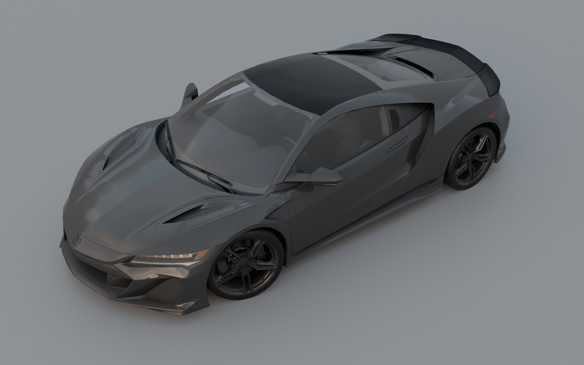 Acura NSX 2022 low poly Low-poly 3D model_7