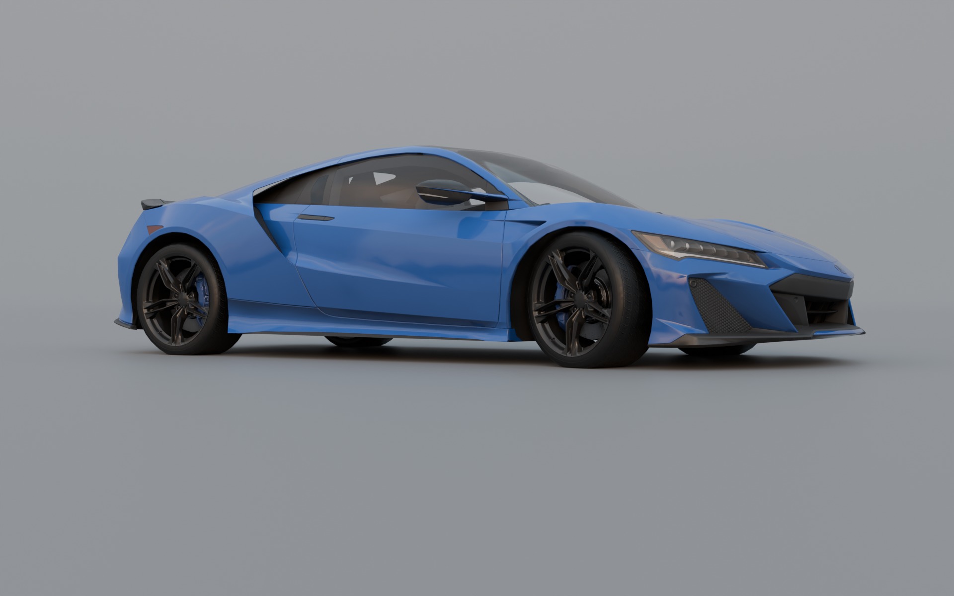 Acura NSX 2022 low poly Low-poly 3D model_4