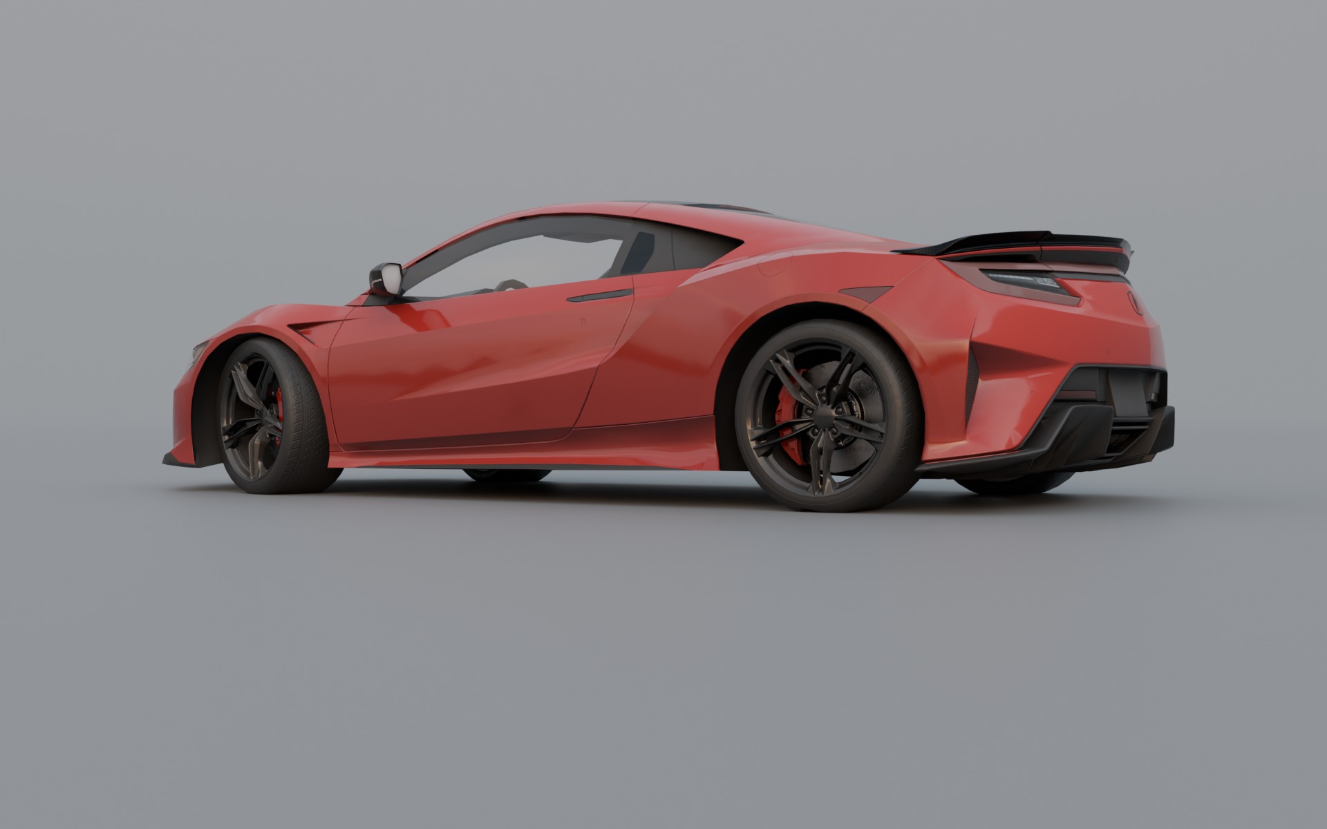 Acura NSX 2022 low poly Low-poly 3D model_2